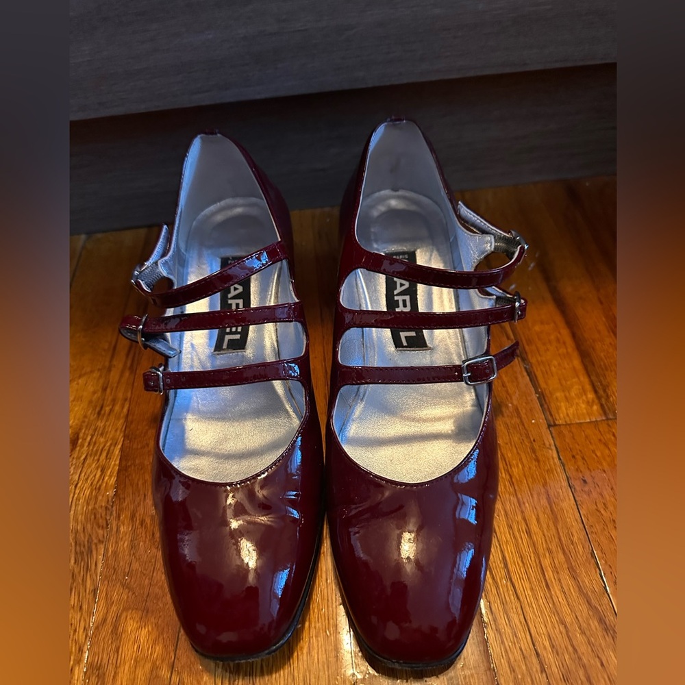Carel Paris Burgundy Mary Janes